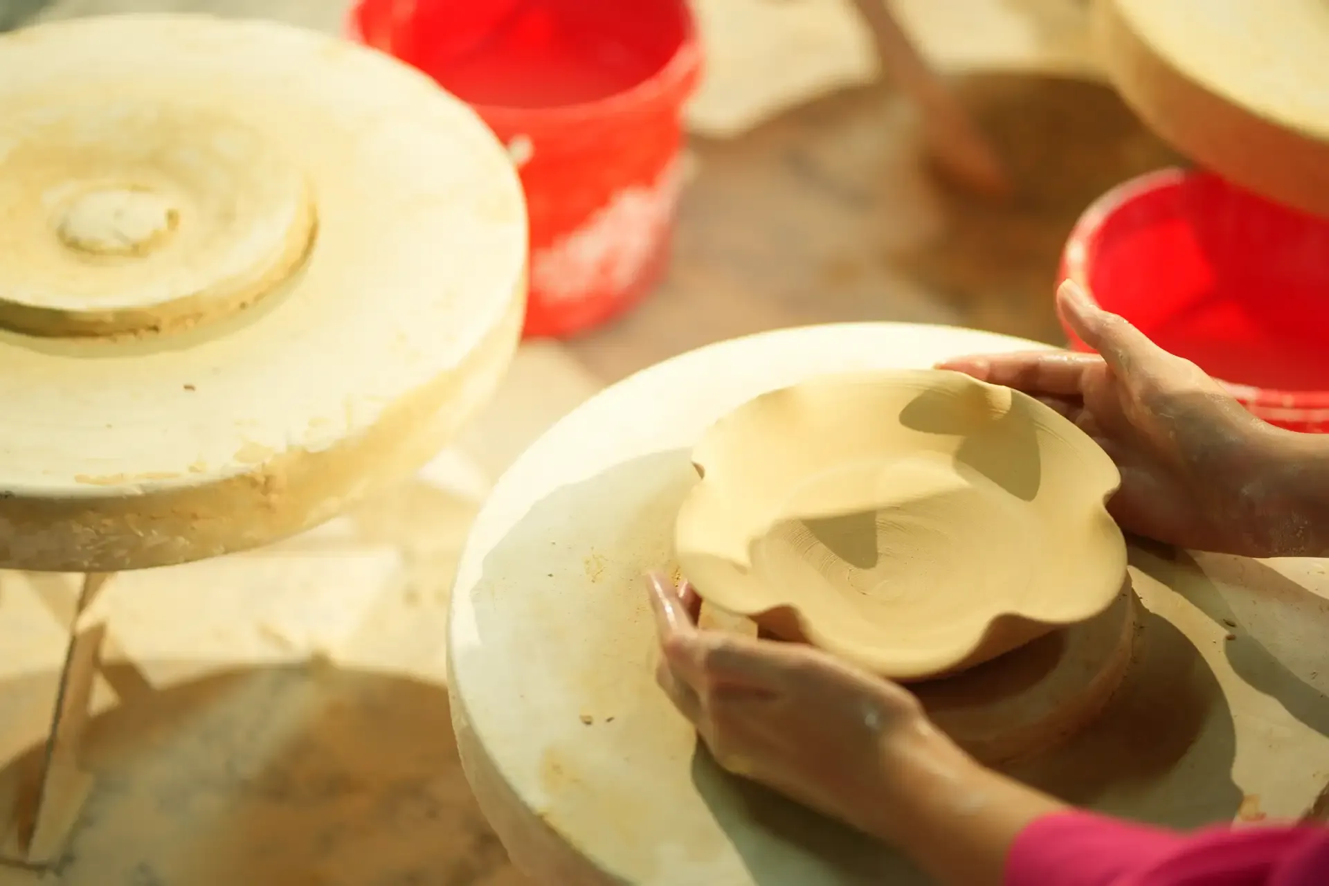 Hanoi Outskirts - Bat Trang Ceramic Village by Vietnam Army Jeep bat trang ceramic village